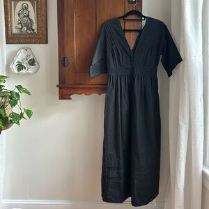 Christy Dawn Black V-Neck Dress